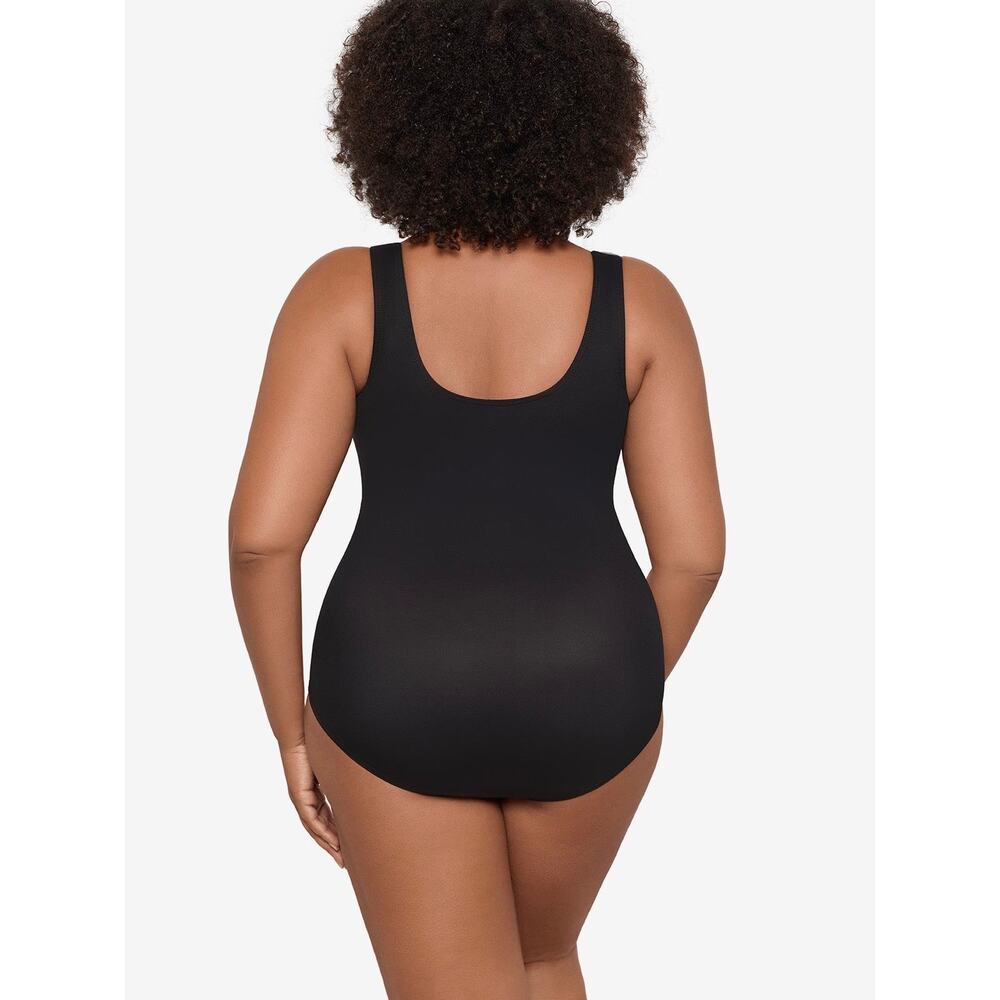 Miraclesuit Black Crossover One Piece Swimsuit Sz.20W NWOT - Picture 4 of 16